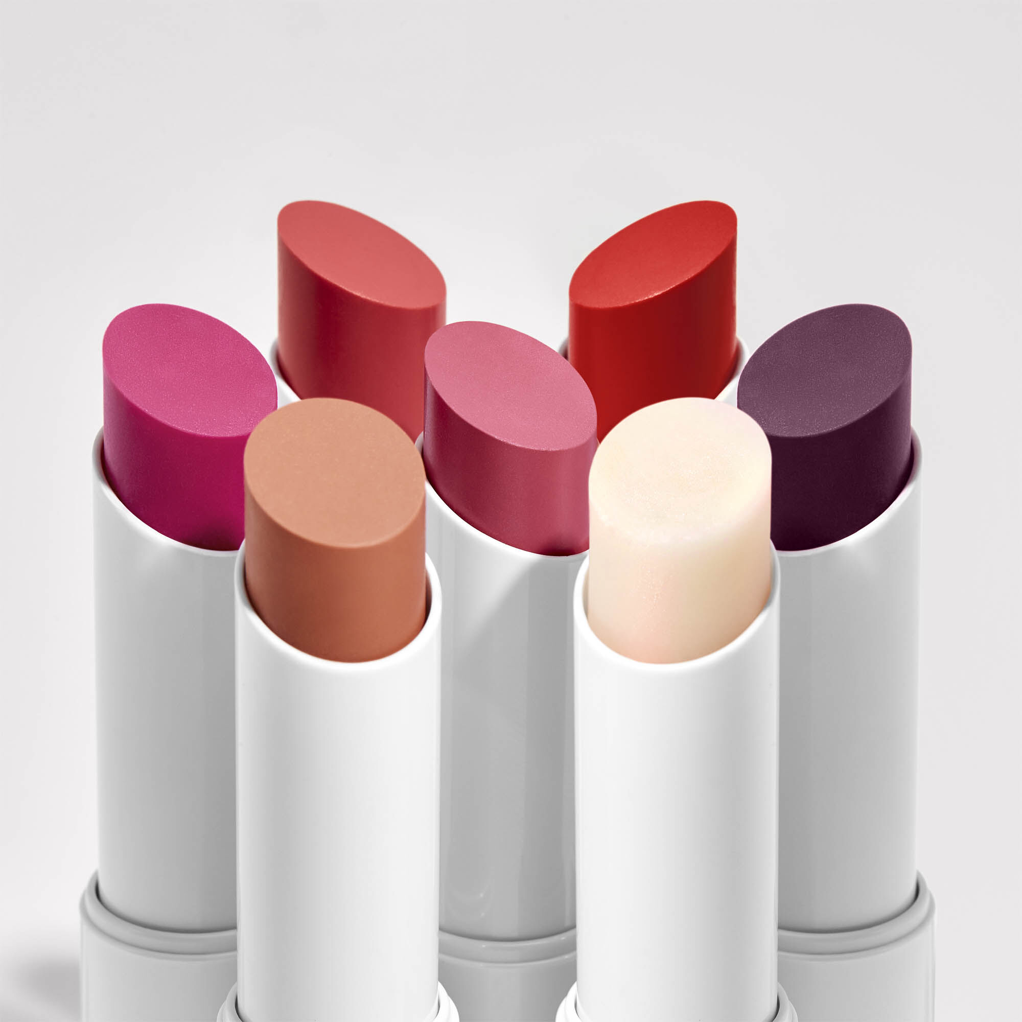 group of all tinted lip balms